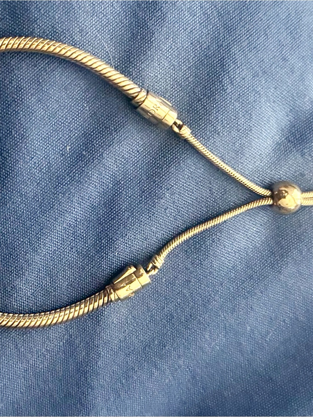 Pandora Rose Gold-Tone Adjustable Slider Snake Bracelet